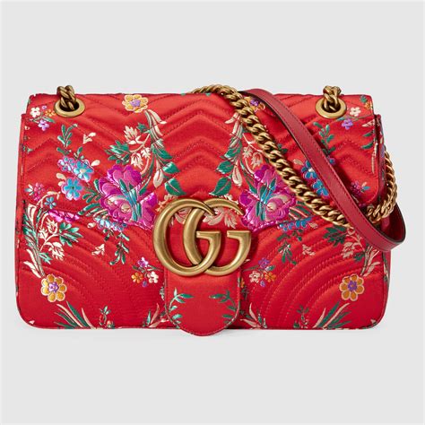 gucci floral marmont bag|authentic gucci marmont crossbody bag.